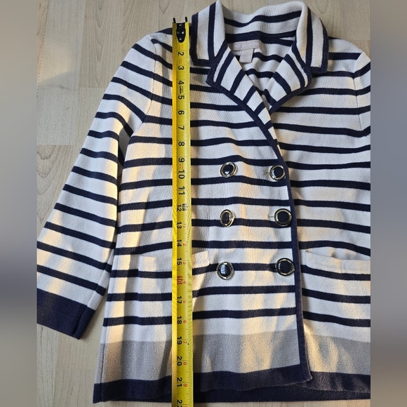 Banana Republic Navy Striped Knit Blazer Size Small - Picture 8 of 11